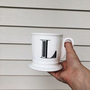 LETTER “L” ANTHROPOLOGIE MUG